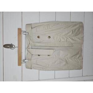 Ann Taylor Size 12 tan khaki midi skirt with belt & pockets. Preppy!